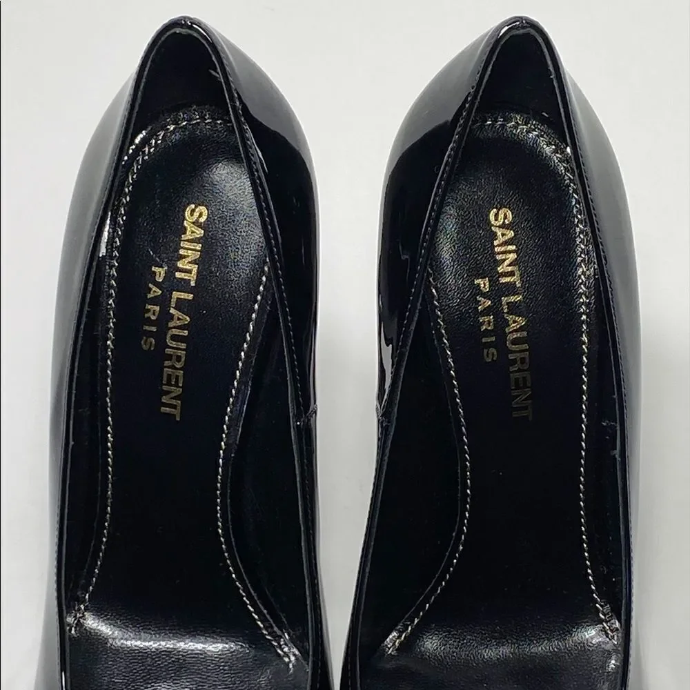 Saint Laurent Opyum Point-Toe Patent Leather Pumps size 36.5 - Picture 3 of 12